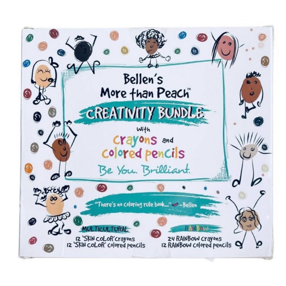 Bellen’s More Than Peach Creativity Bundle w/ Crayons & Colored Pencils
